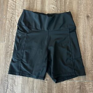 Black Women's High-Waisted Shorts